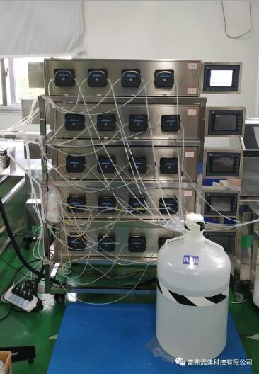 多通道蠕動泵灌裝系統使用現場